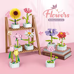 Bloques de construcción Floristería para niñas – Ramo de juguete divertido