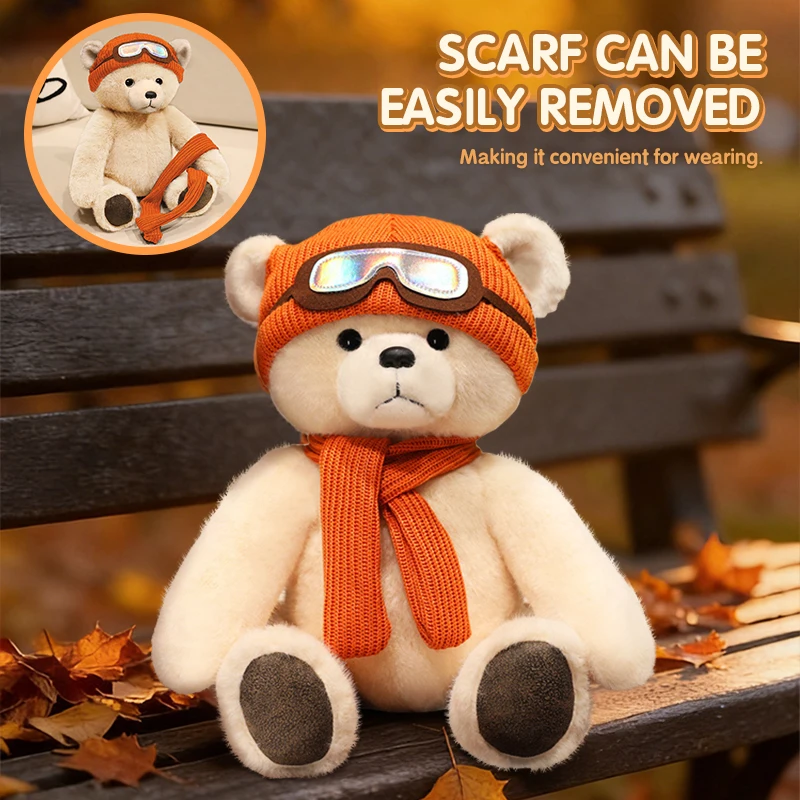 Peluche de oso con capucha kawaii, suave y ideal para regalar - imagen 5