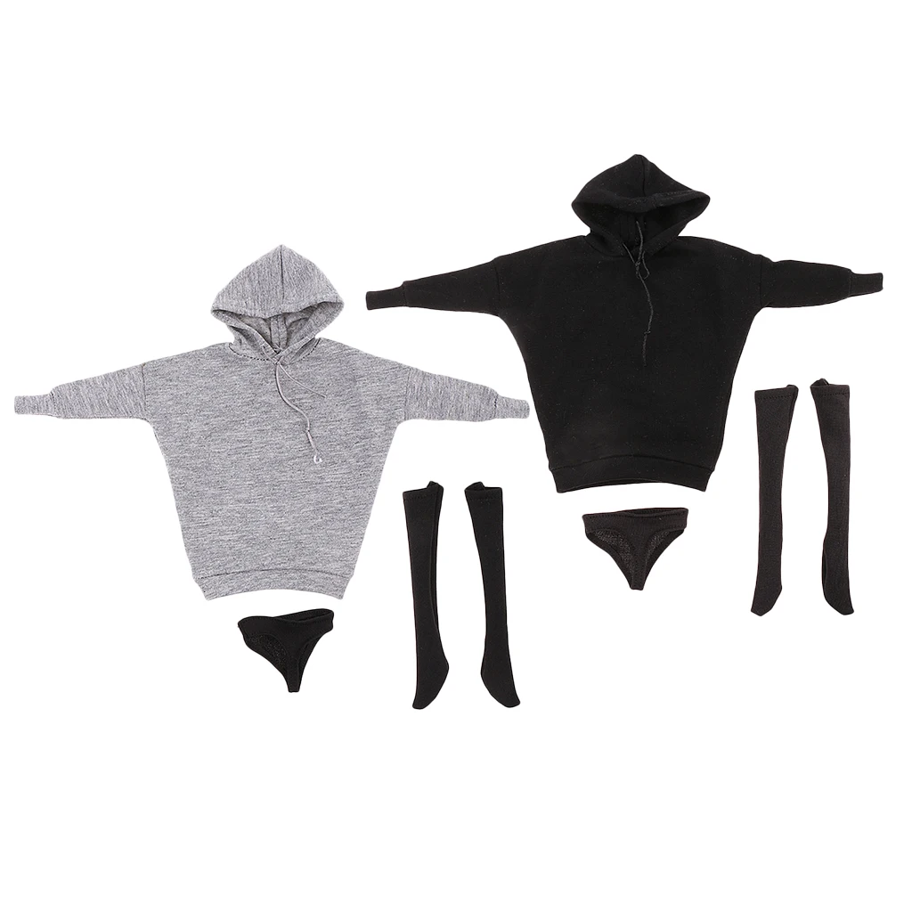 Conjunto suéter con capucha y medias cortas estilo callejero - imagen 5