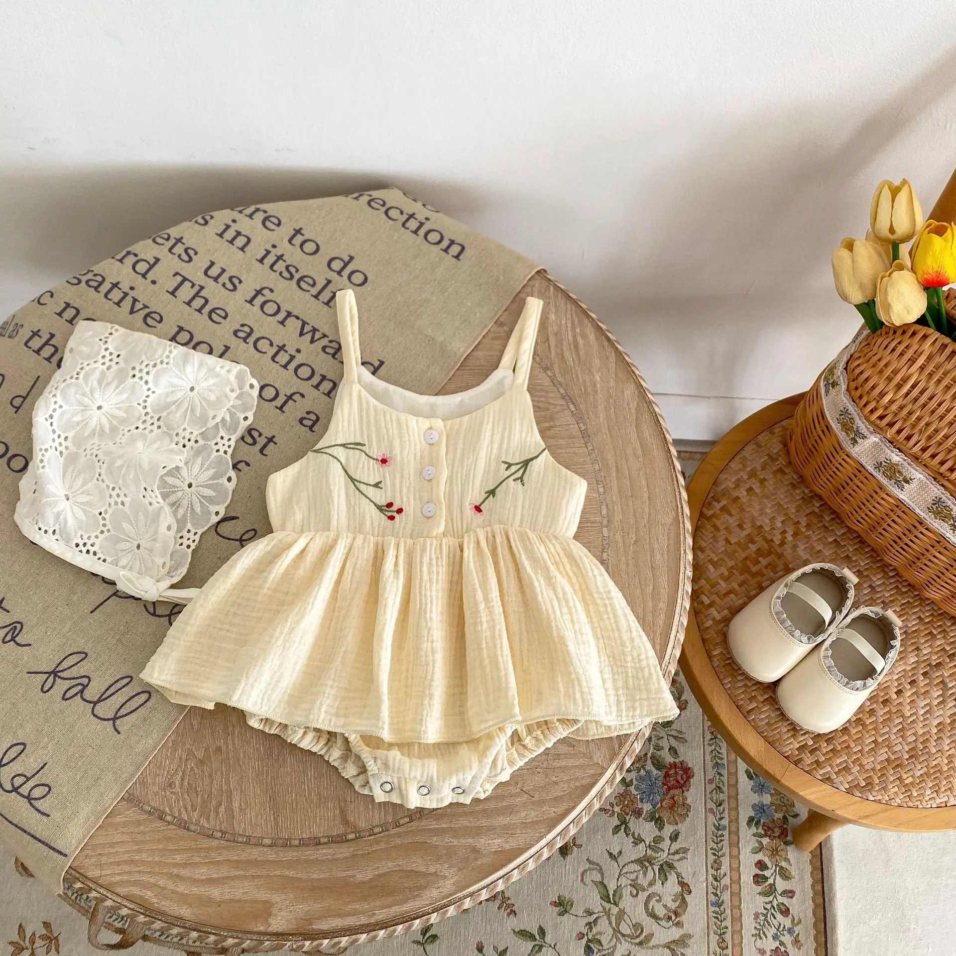 Milangel Body de Verano Bordado para Niña - imagen 4