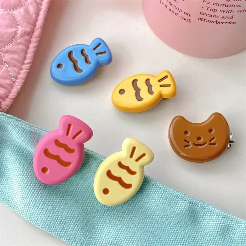 Horquillas de pez para cabello infantil - pinzas coloridas coreanas - imagen 4