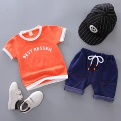 Ropa de verano para niña camiseta linda y pantalón corto