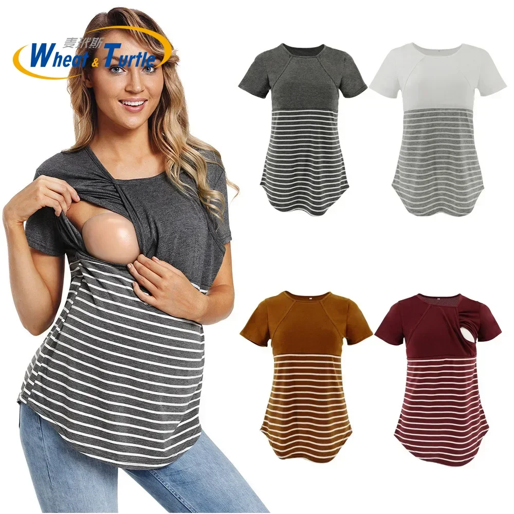 Blusa premamá de manga larga para amamantar – Ropa de maternidad - imagen 3