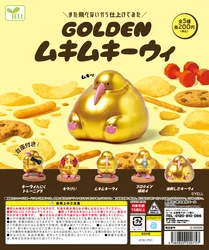 Figura de juguete cápsula Yell pájaro dorado estilo tierno