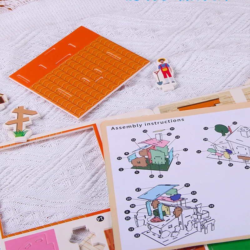 Puzzle 3D infantil decorativo – manualidad creativa para habitación - imagen 3