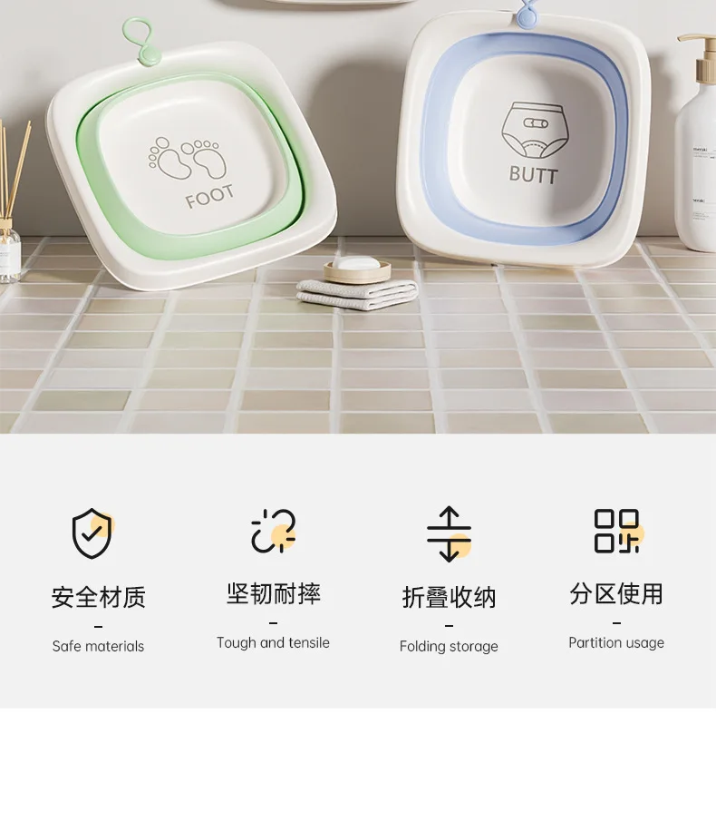 Lavabo plegado para almacenamiento