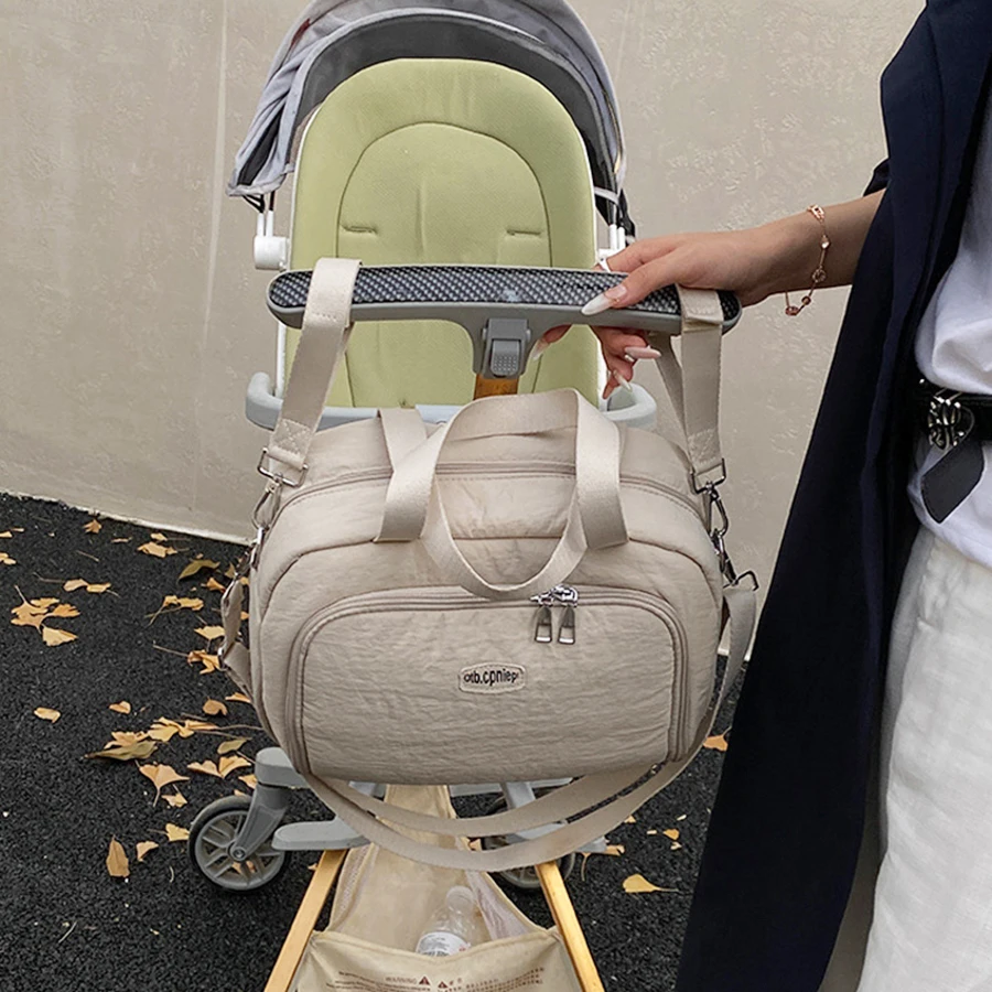 Bolsa de pañales estilo coreano para carrito y viaje con organizador - imagen 5