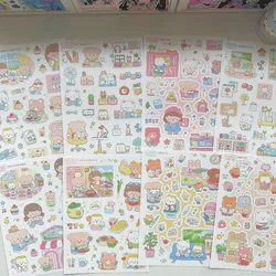 Pegatinas de osos kawaii para álbumes y cuadernos infantiles