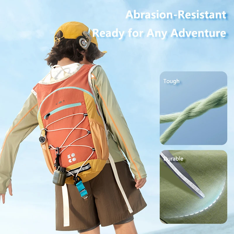 Mochila infantil de senderismo impermeable con cordón mariquita - imagen 3