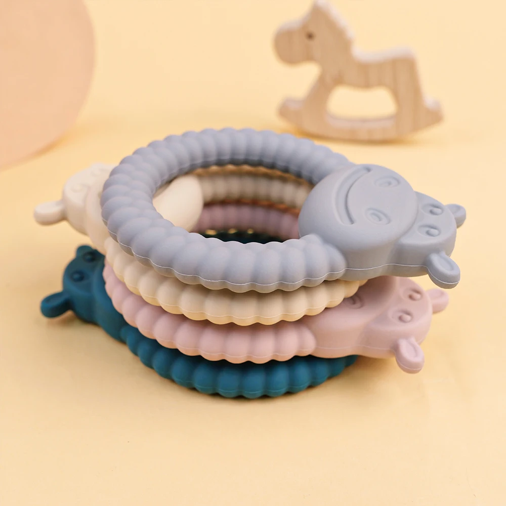 Mordedor de silicona de bebé conejito tierno para dentición sin BPA - imagen 4