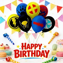 Globos X-Men 97 de látex para fiesta infantil y lluvia de regalos