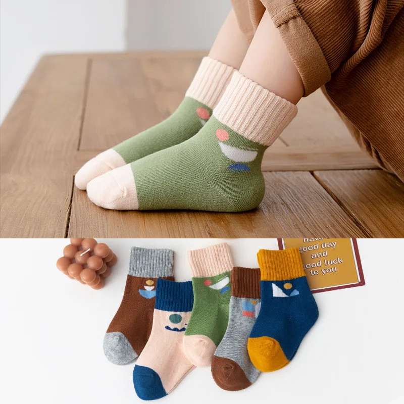 Calcetines de rayas para niños – Algodón transpirable y suave - imagen 3