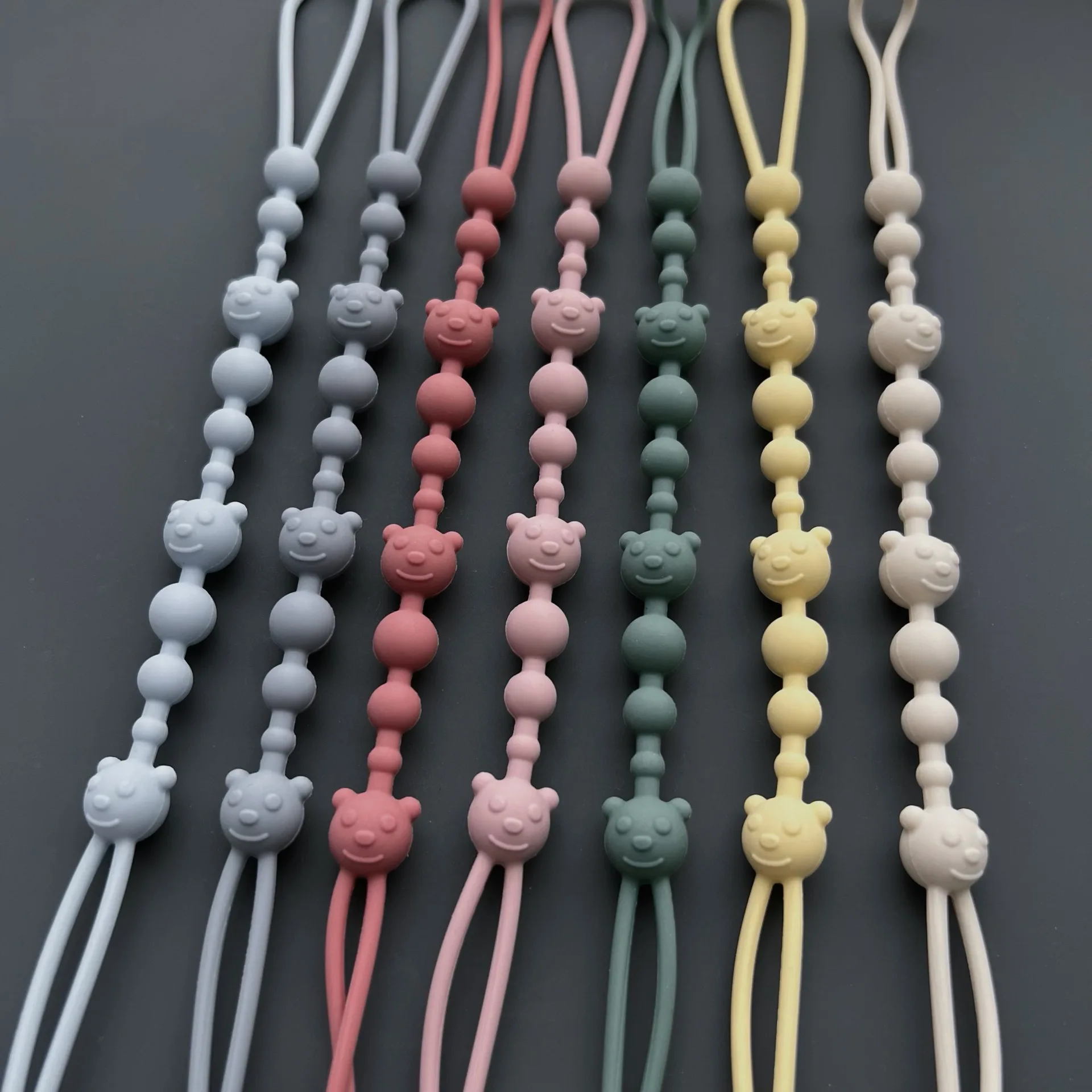Cadena de chupete con clip de silicona