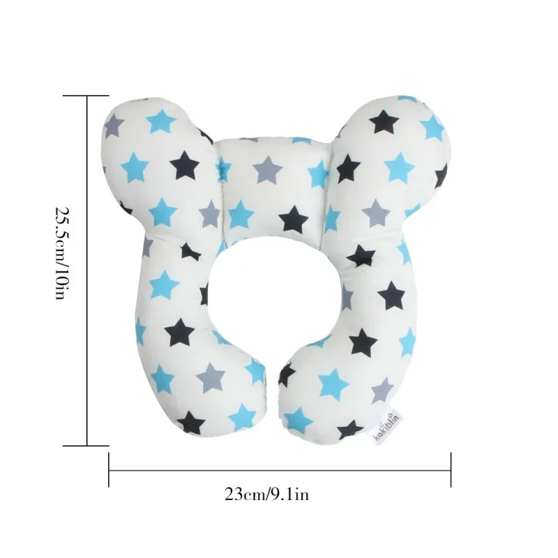 Almohada de viaje para bebé en U - algodón suave y diseño infantil
