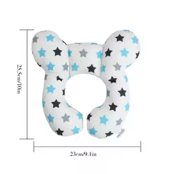 Almohada de viaje para bebé en U - algodón suave y diseño infantil