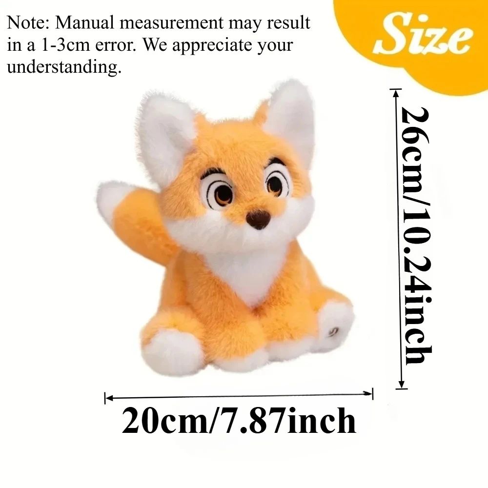 Peluche de zorro luminoso con luz LED suave tierno para niños