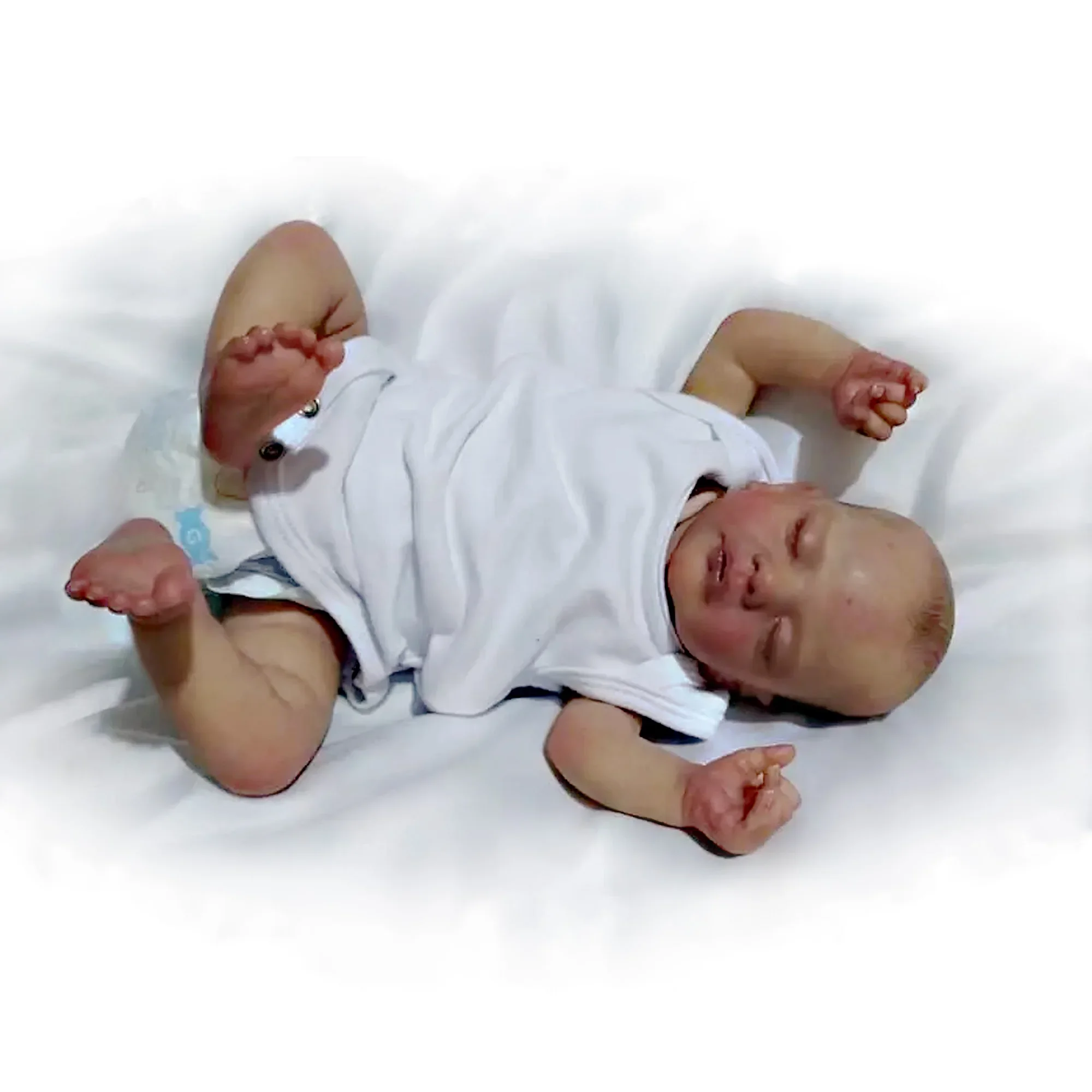 Muñeca Bebe Sam recién nacida reborn realista hecha a mano - imagen 2