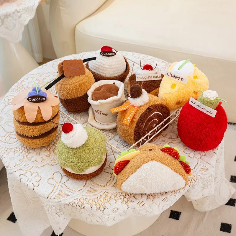 Juego de peluche té vespertino pastel Matcha, sándwich y postre - imagen 2