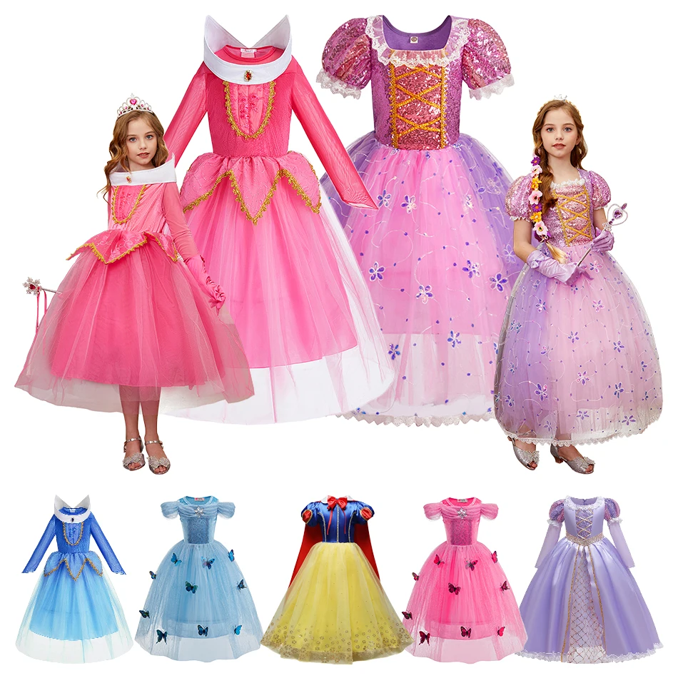 Vestido de princesa con lentejuelas para niña – Fiesta de Carnaval - imagen 5