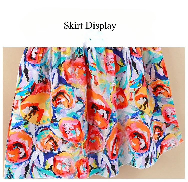 Vestidos de verano para niñas con estampado graffiti estilo chaleco - imagen 4