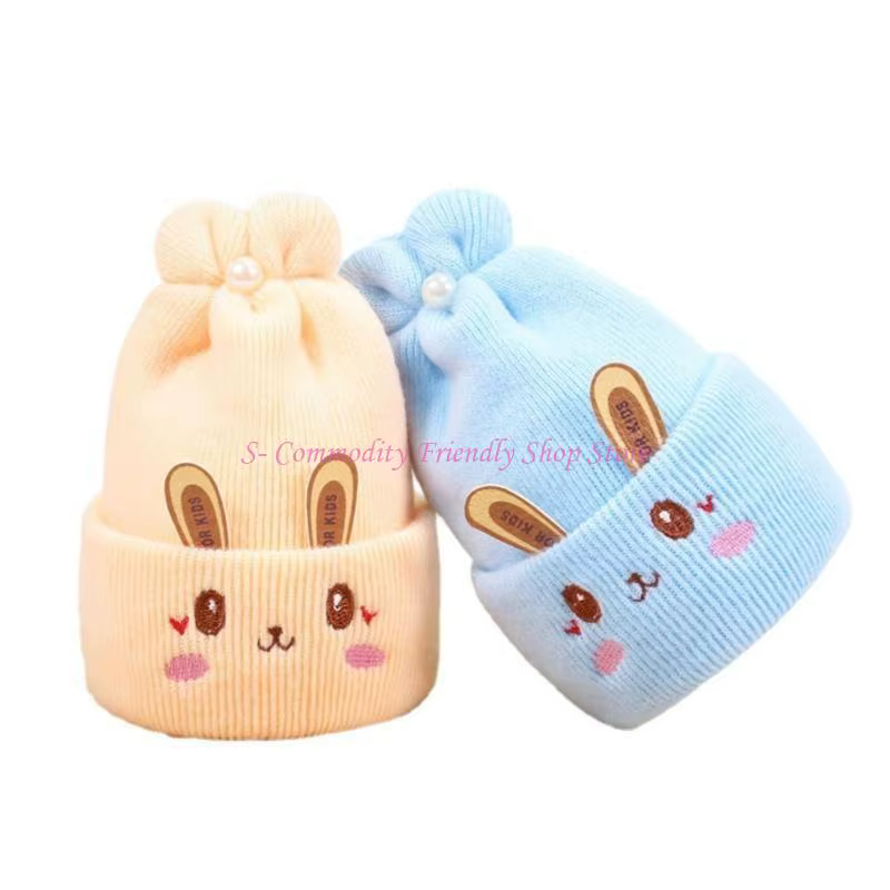 Gorro bebé conejo vista frontal