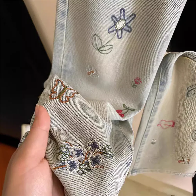 Pantalones vaqueros elásticos rectos sueltos para niños – Primavera - imagen 3