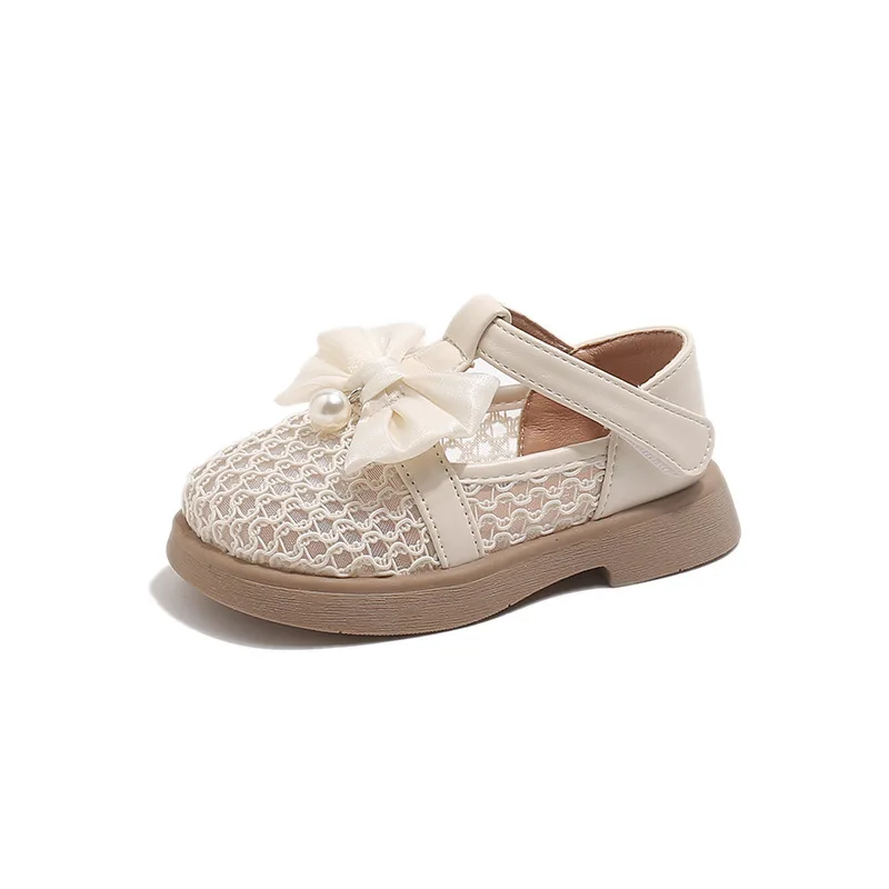 Zapatos de princesa para niñas con lazo retro antideslizantes suaves - imagen 5
