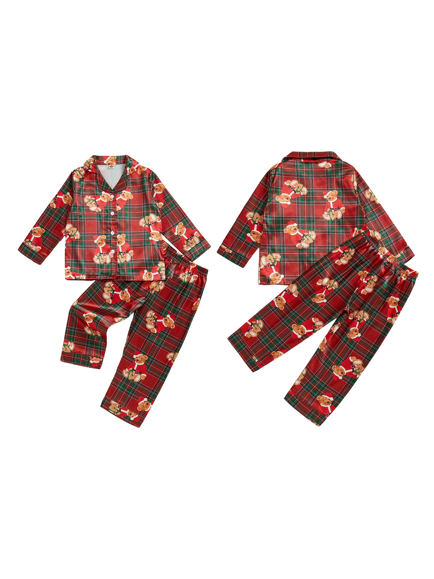 Pijama infantil extendido mostrando el diseño completo