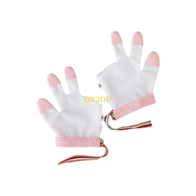 QX2D Guantes protectores antiarañazos para bebé – Suave algodón - imagen 3