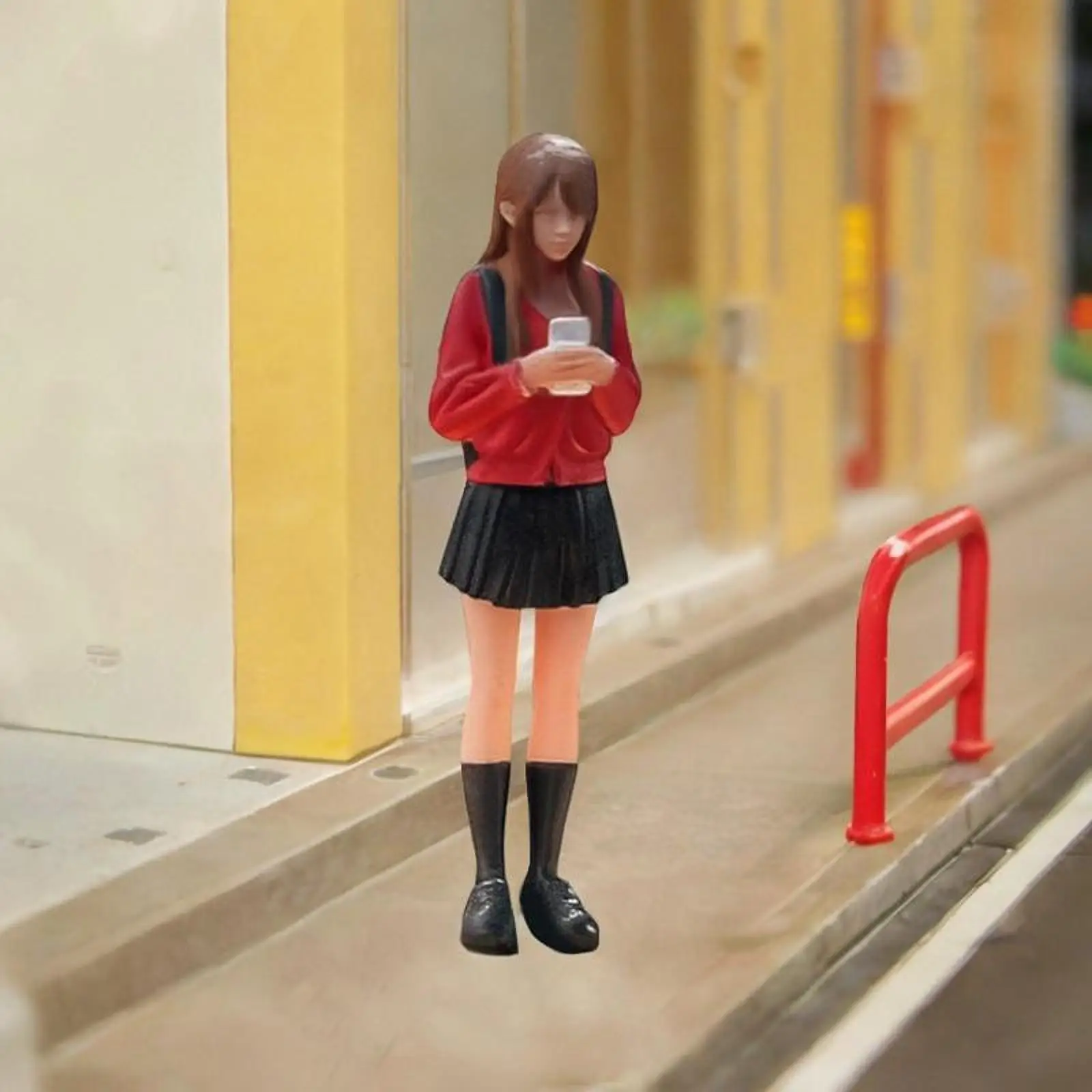 Figura de resina para escenas DIY y maquetas de trenes