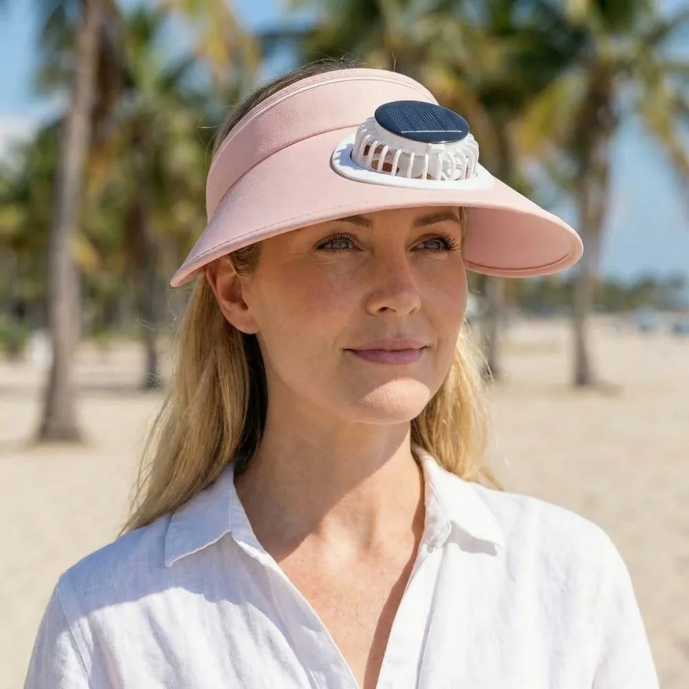Sombrero de sol ala ancha ventilado transpirable para playa - imagen 2