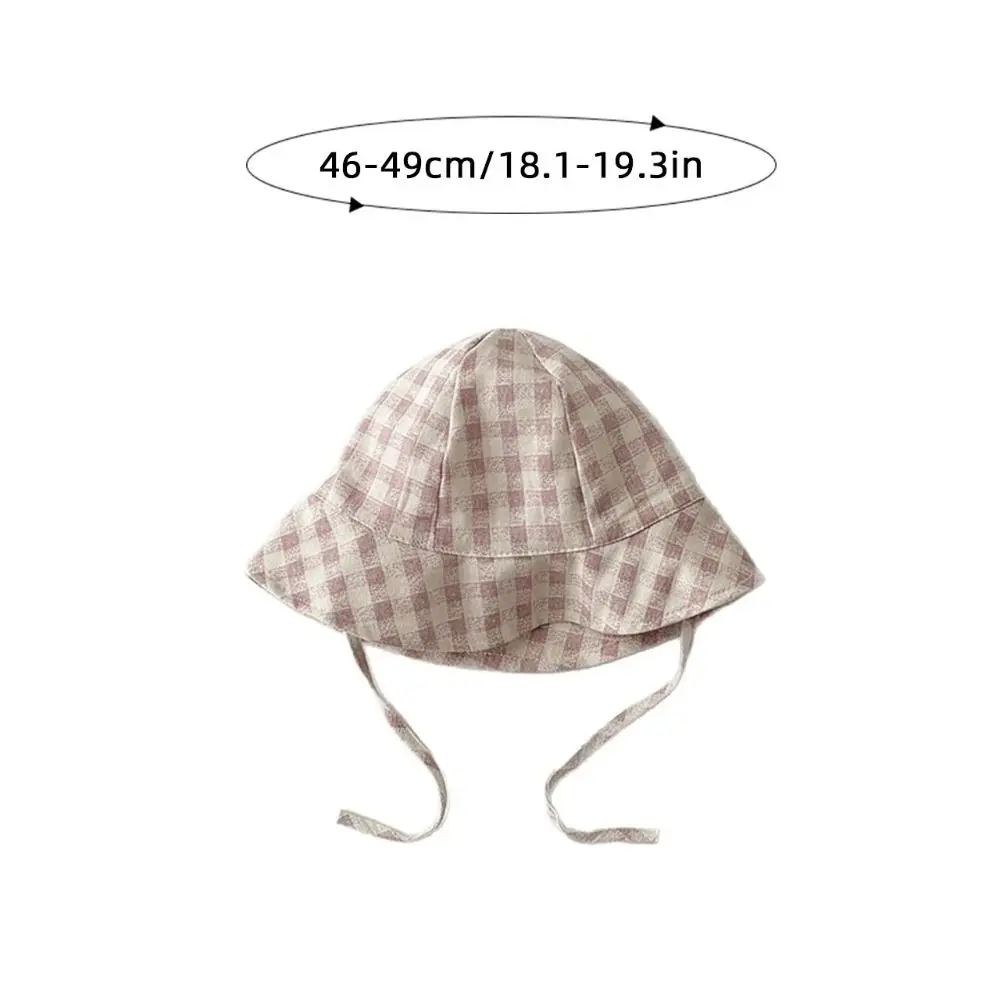 Sombrero de pescador bebé de algodón, protección solar ajustable - imagen 2