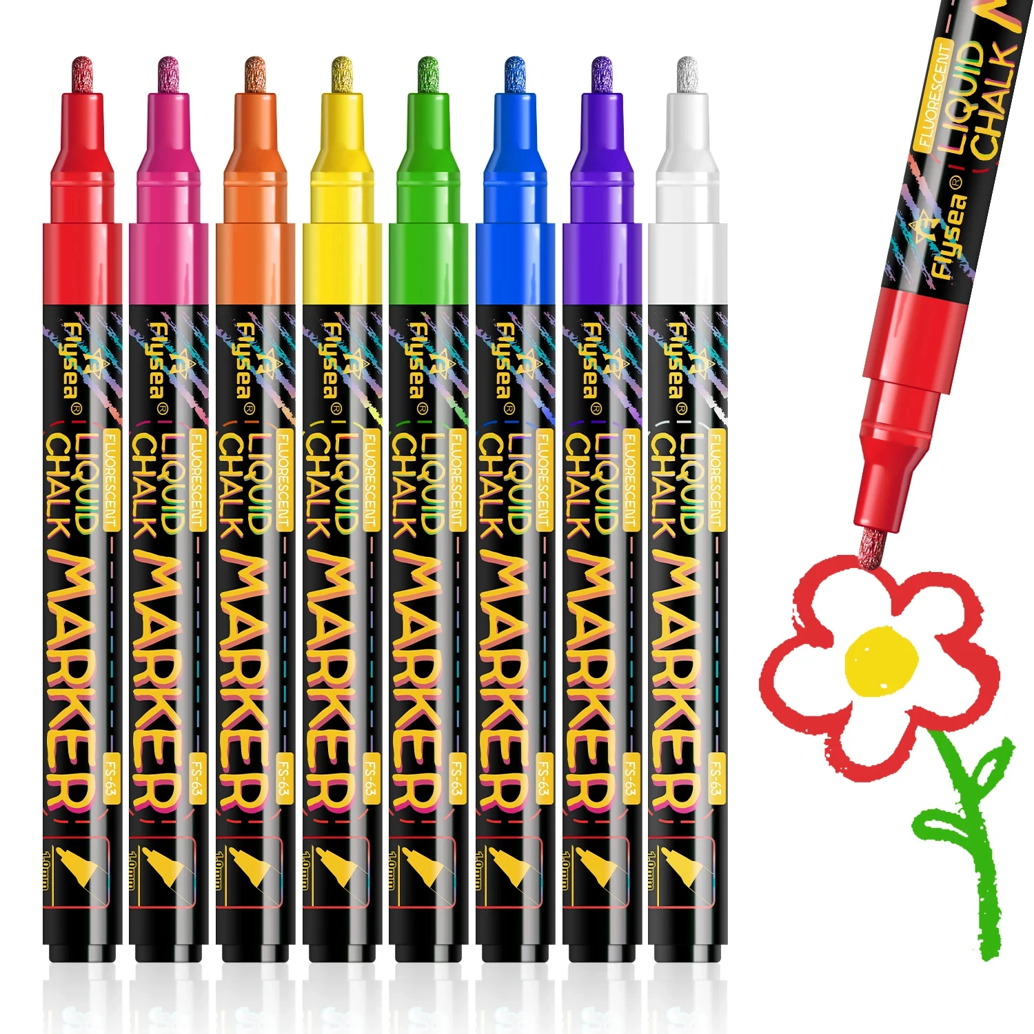 Tiza líquida LED borrable para pizarra escolar - imagen 2