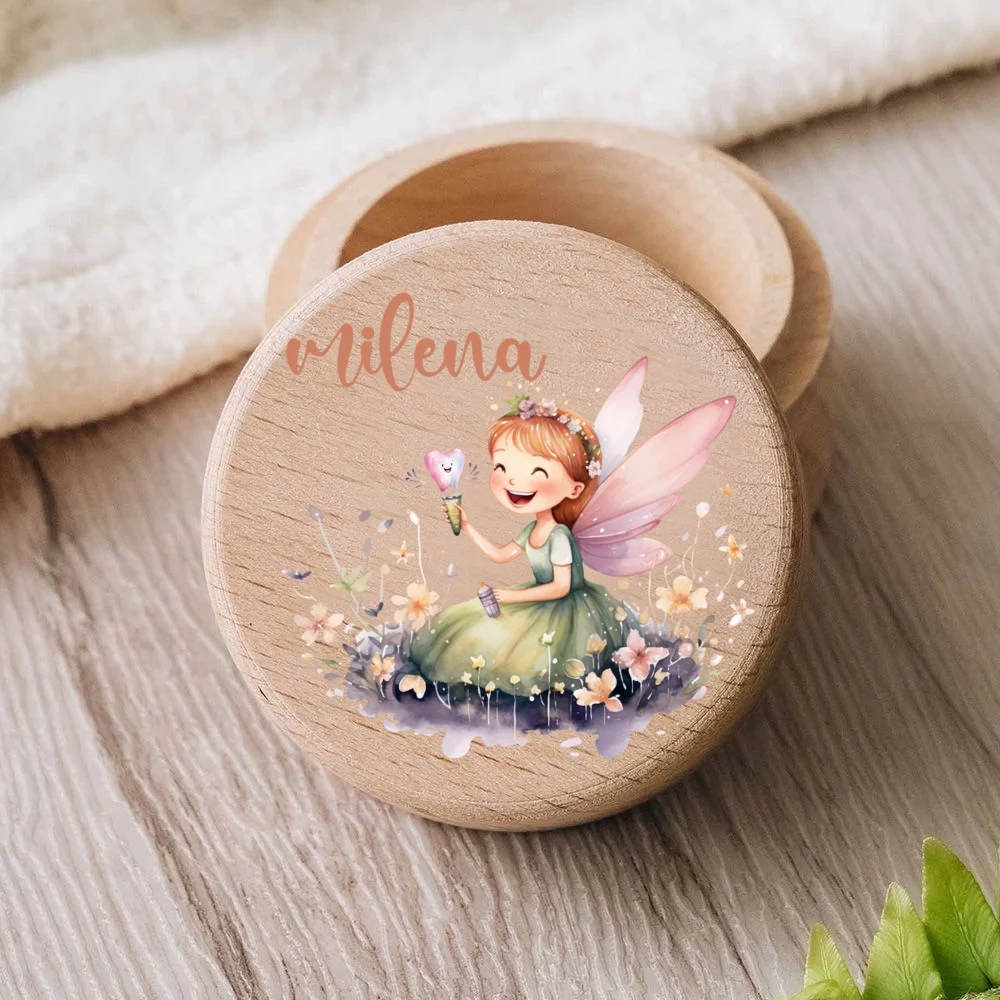 Caja de dientes del hada con nombre personalizado para niñas - imagen 2
