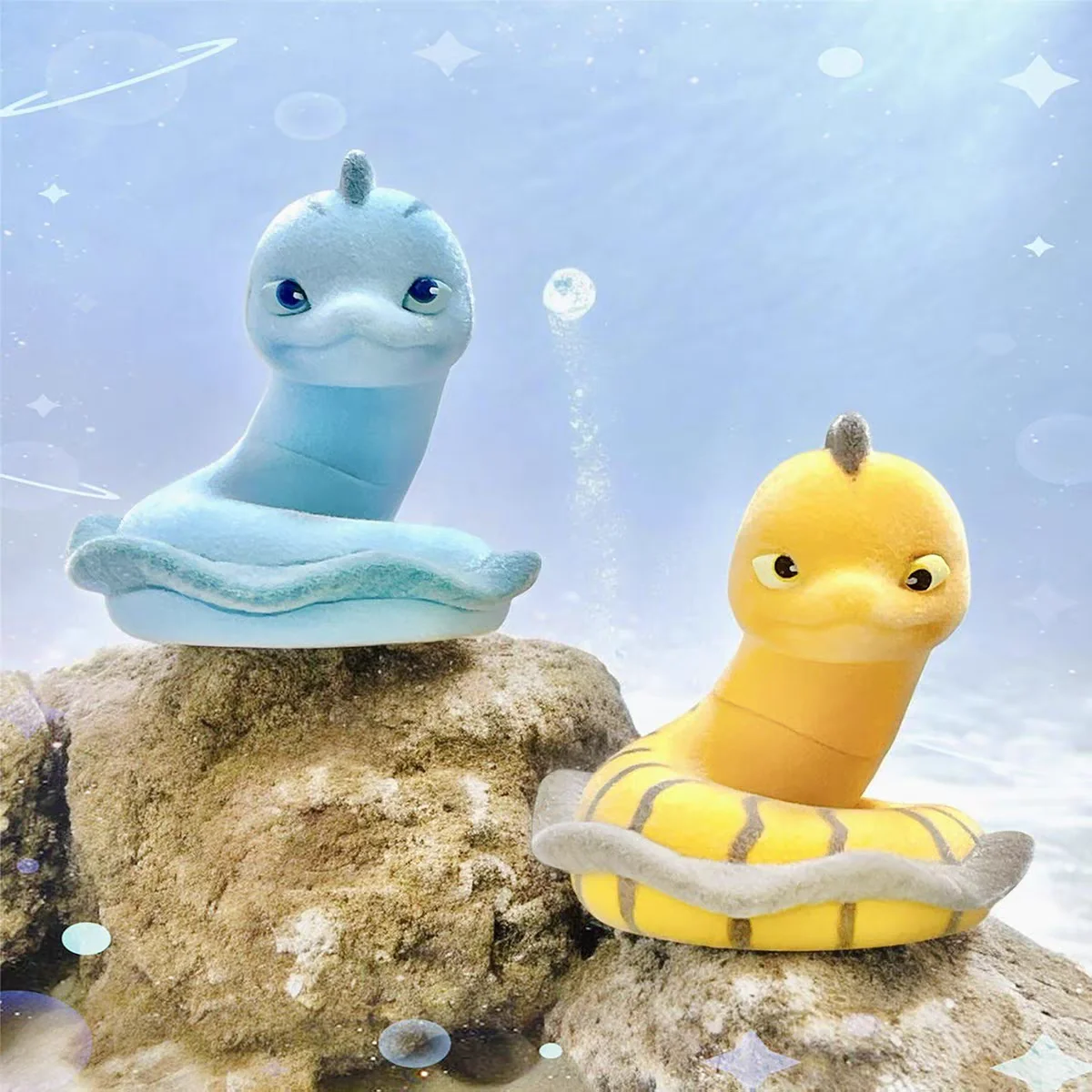 Qualia Figura gashapon de anguila morada marina tipo serpiente - imagen 3