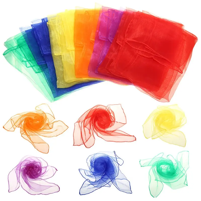 Pañuelos de gimnasia para danza en gasa color caramelo - imagen 4