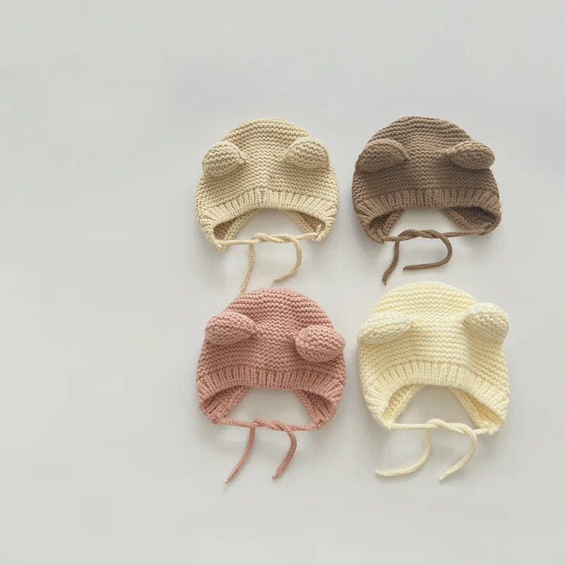 Gorro coreano con orejas de gatito para bebé