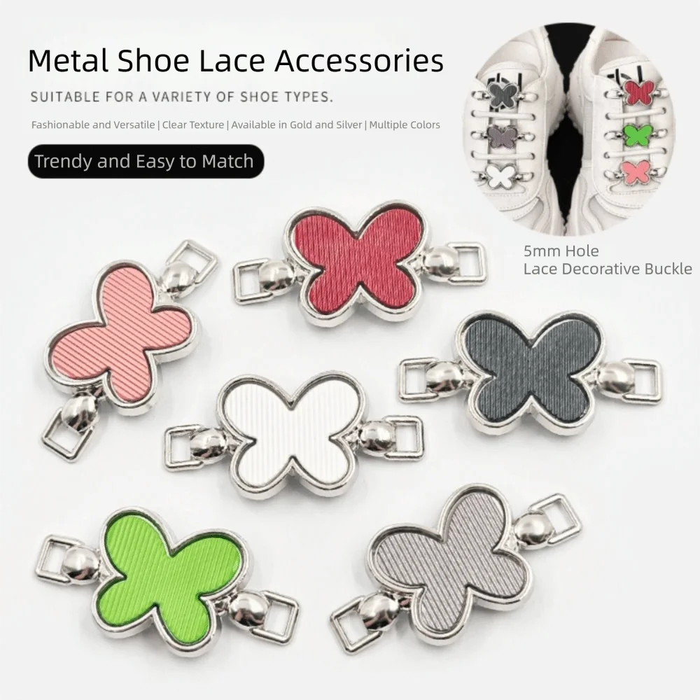 Clips para cordones de zapatos con mariposa – sin atar, removibles - imagen 4