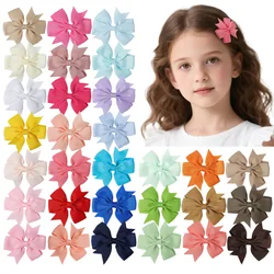 Pinzas pelo niña tipo pico de pato con lazo color liso