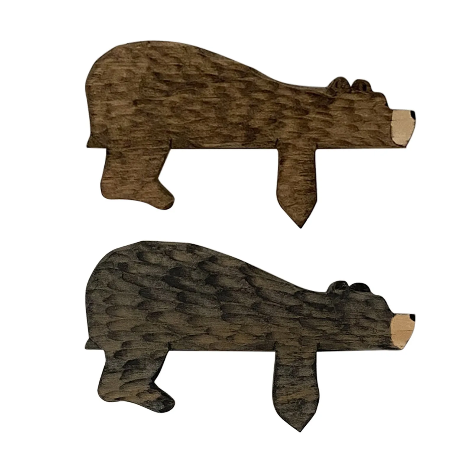 Oso de madera como decoración multifuncional