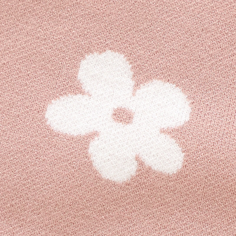 Pelele infantil floral de punto manga larga para otoño e invierno - imagen 3