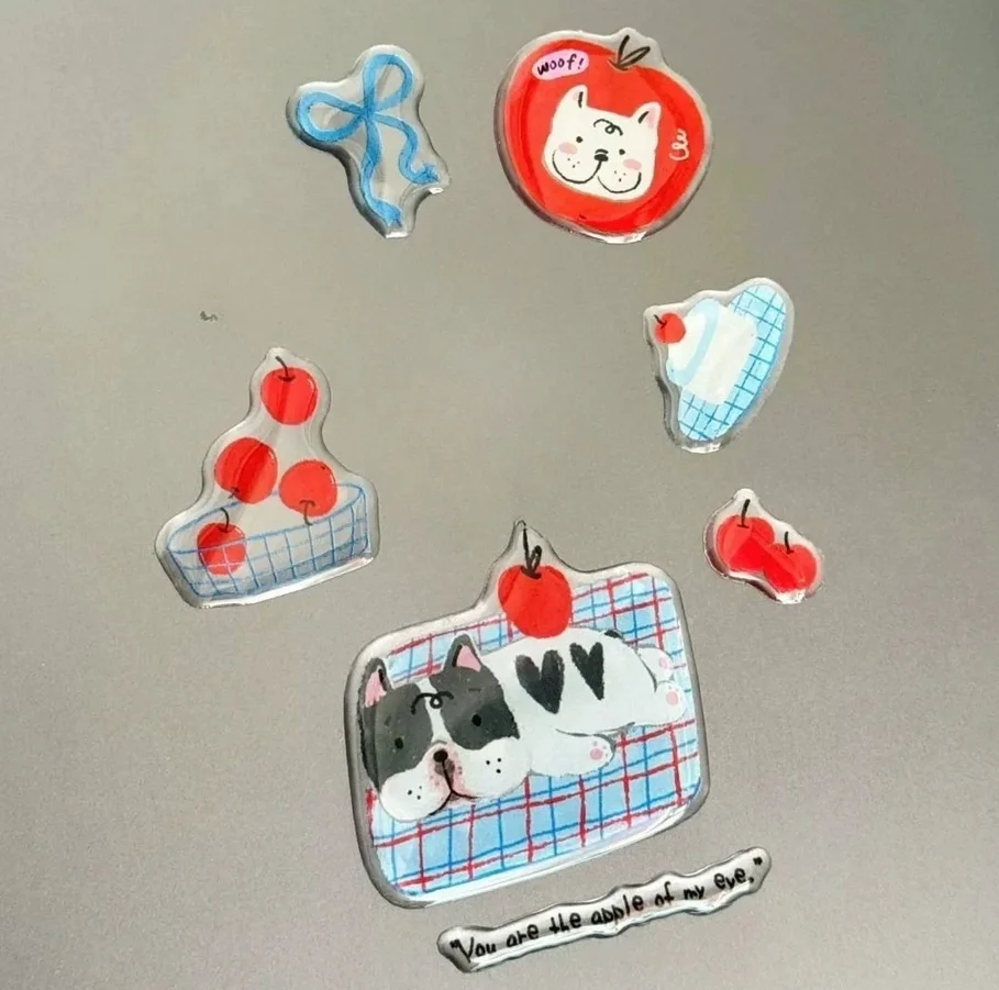 Pegatina de gato 3D con relieve para funda de móvil artesanal - imagen 3