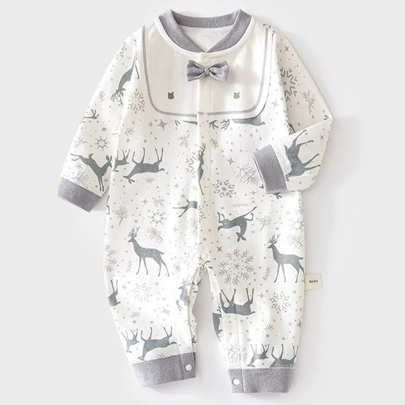 Mono de bebé con estampado panda lujoso para entretiempo - imagen 2