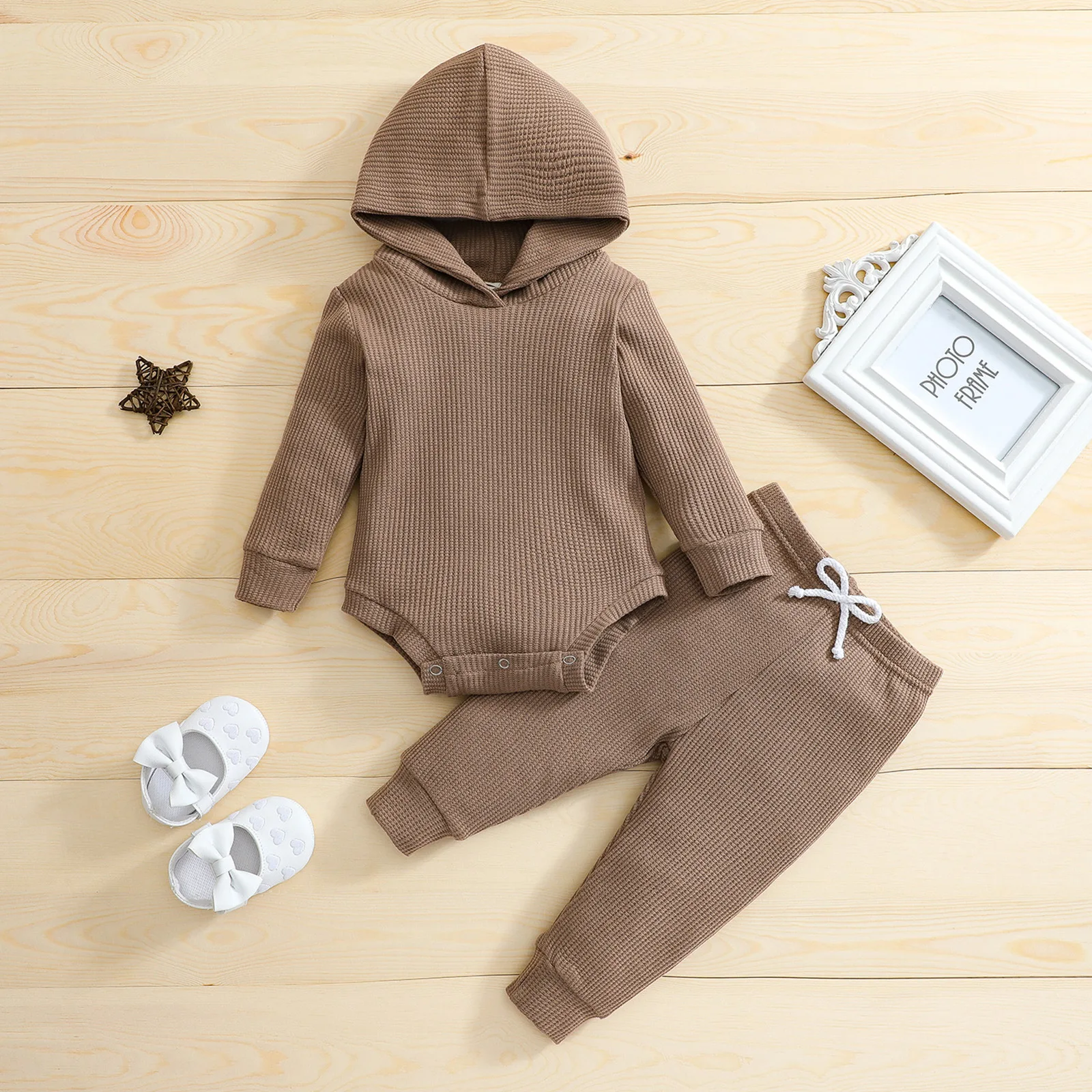 BC550 Conjunto bebé 0-3 meses: mono manga larga y pantalones - imagen 3
