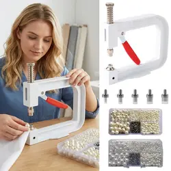 Máquina de fijación de perlas para manualidades creativas y remaches
