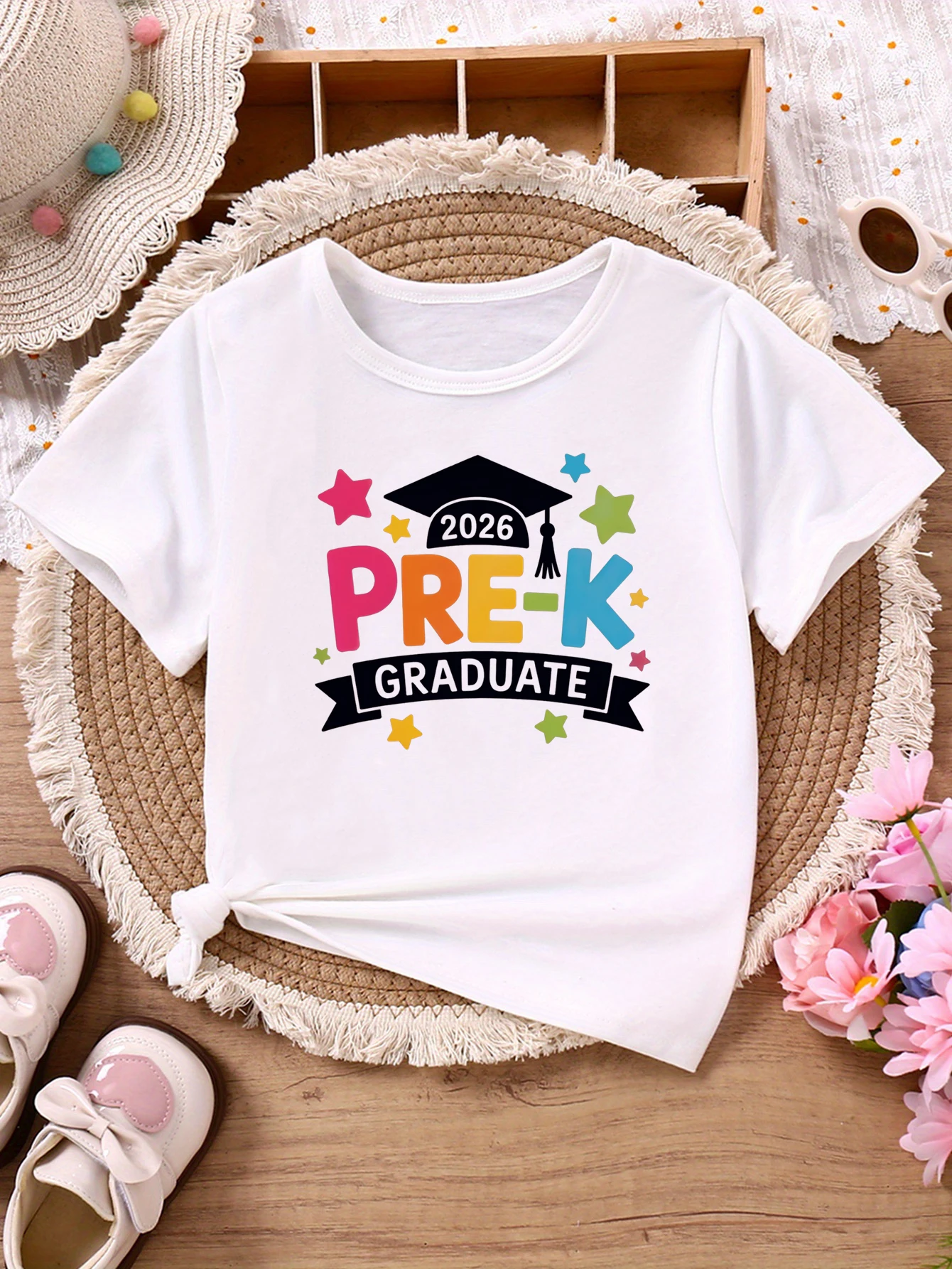 Camiseta manga corta graduación preescolar infantil diseño divertido - imagen 2