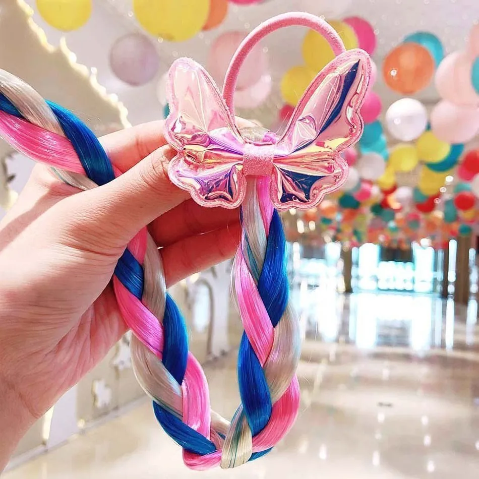 Lazo unicornio para niñas – Accesorios de pelo arcoíris - imagen 2