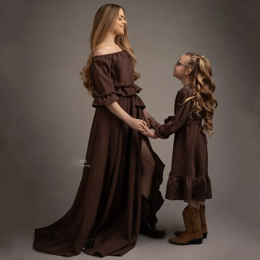 Vestido en sesión de fotos de maternity