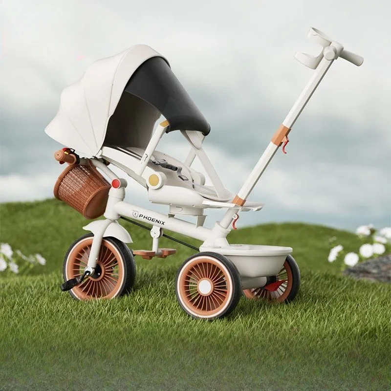 Triciclo evolutivo para bebé con empuje y asiento ajustable - imagen 4