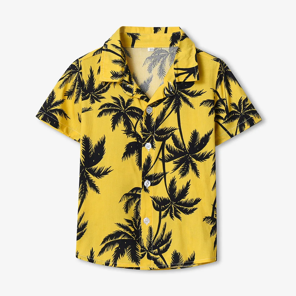 Camisa a juego padre e hijo – Estilo playero floral - imagen 4